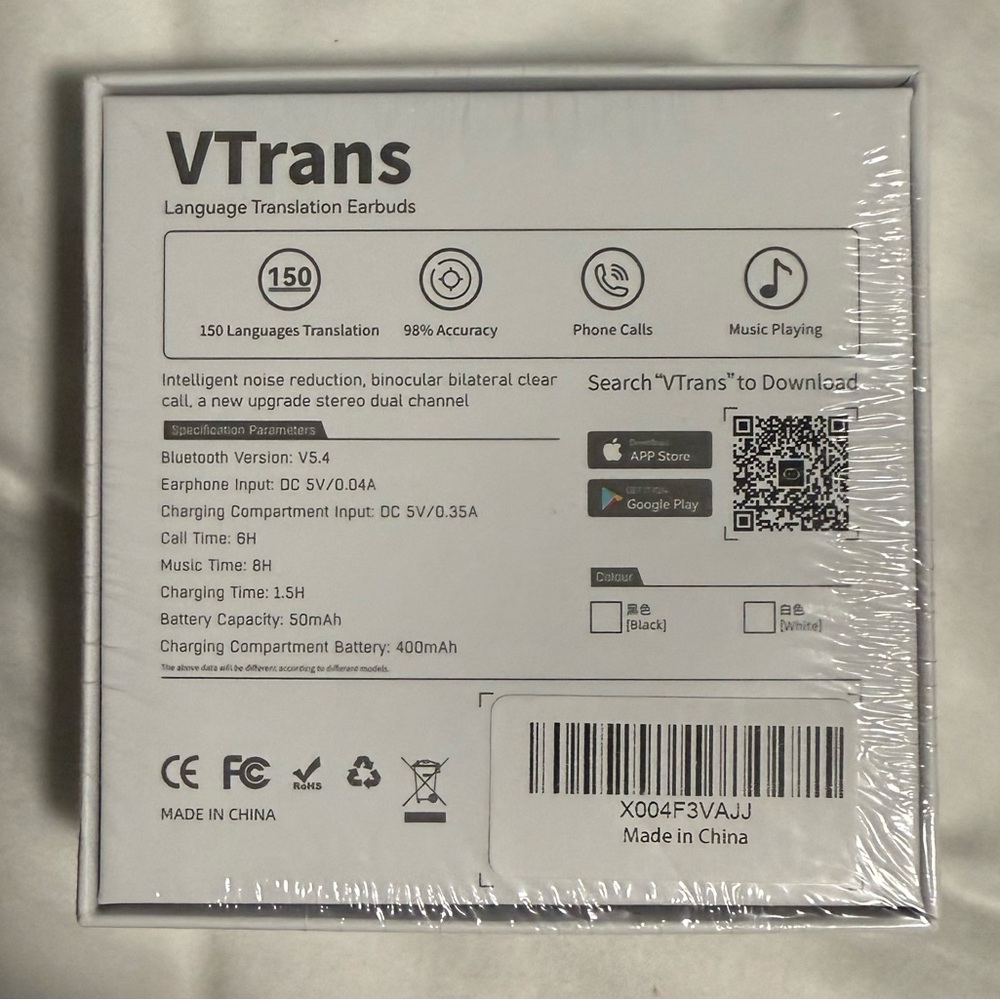 VTrans AI Earphone. NIB - Picture 3 of 3